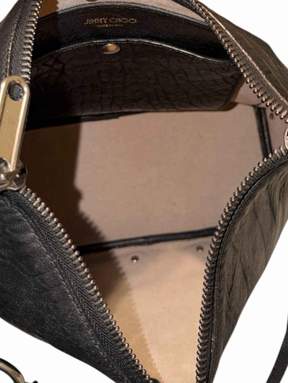 JIMMY CHOO Raven Hobo Shoulder Bag w/ COA - EUC - Picture 12 of 13